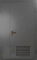Техническая дверь №7 полуторная с вентиляционной решеткой