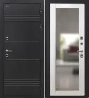 Входная дверь Дорстон Терморазрыв (Д-5 Букле черный/ФЗ-5 Глянец Зеркало)