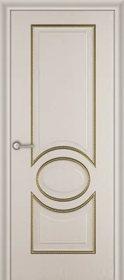 Межкомнатная дверь Carda Неаполь Ясень золотой патина золото