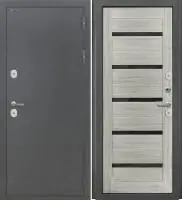 Входная дверь Дорстон Терморазрыв (Антик серебро/СБ-1 Грей Черный лакобель)