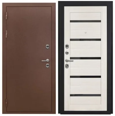 Входная дверь Grand Termo (антик медь/эшвайт)