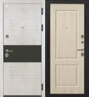 Входная дверь VIDARI (ВС-1 Бетон светлый/Ф-14 Кремовая лиственница Глухое)
