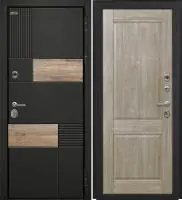 Входная дверь Дорстон BERLIN (ВС-2 Лофт черный/КС-10 Дуб дорато Глухое)