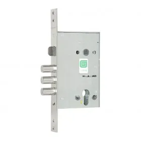 Замок врезной цилиндровый с защелкой Гардиан 32.21