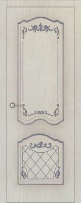 Межкомнатная дверь Carda Элегия Ясень светлый с патиной серебро