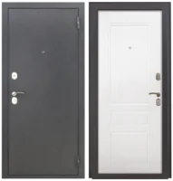 Входная дверь Тайгер Бренд (антик серебро/белое дерево)