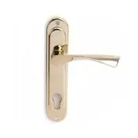 Ручка дверная на планке Гретта, латунь