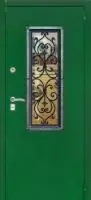 Декоративная отделка из художественной ковки на входной двери (75)