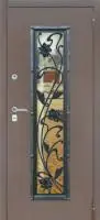 Декоративная отделка из художественной ковки на входной двери (71)