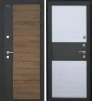 Входная дверь Дорстон Терморазрыв Inoplast (Р-01 Орех/гранит/ Ясень/гранит Глухое (инопласт 6мм))