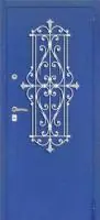 Декоративная отделка из художественной ковки на входной двери (62)