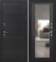 Входная дверь Дорстон Терморазрыв (Д-5 Букле черный/ФЗ-6 Венге Зеркало)
