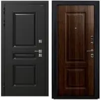 Входная дверь Dorston Nord (букле черный/шпон венге коричневый)