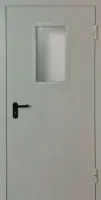Противопожарная дверь однопольная остекленная ДП2490