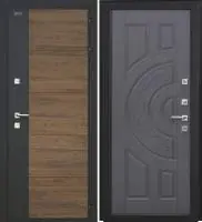 Входная дверь Дорстон Терморазрыв Inoplast (Р-01 Орех/гранит/Ф-4 Венге Глухое)