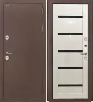 Входная дверь Дорстон Терморазрыв (Антик медный/КС-1 Глянец Черный лакобель)