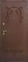 Декоративная отделка из художественной ковки на входной двери (86)