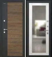 Входная дверь Дорстон Терморазрыв Inoplast (Р-01 Орех/гранит/ФЗ-5 Глянец Зеркало)