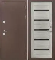 Входная дверь Дорстон Терморазрыв (Антик медный/СБ-1 Грей Черный лакобель)