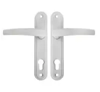 Ручка дверная на планке Гардиан 41.32 - Вега, Светло-серая шагрень RAL 7035