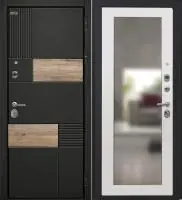 Входная дверь Дорстон BERLIN (ВС-2 Лофт черный/ФЗ-5 Арктик Зеркало)