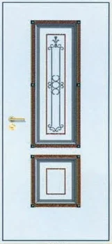 Декоративная отделка из художественной ковки на входной двери (3)