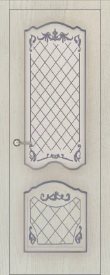 Межкомнатная дверь Carda Элегия Ясень светлый с патиной серебро