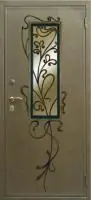 Декоративная отделка из художественной ковки на входной двери (97)