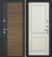 Входная дверь Дорстон Терморазрыв Inoplast (Р-01 Орех/гранит/КС-10 Эшвайт Глухое)