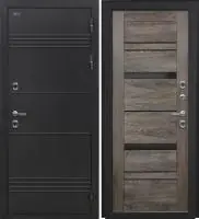 Входная дверь Дорстон Терморазрыв (Д-5 Букле черный/СБ-32 Шале мореный дуб Черный лакобель)