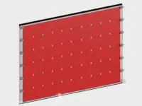 Противопожарные секционные пожарные ворота №9