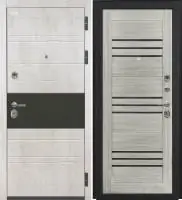 Входная дверь VIDARI (ВС-1 Бетон светлый/СБ-31 Грей Черный лакобель)