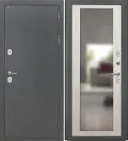 Входная дверь Дорстон Терморазрыв (Антик серебро/ФЗ-6 Беленый дуб Зеркало)