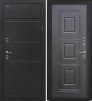 Входная дверь Дорстон Терморазрыв (Д-5 Букле черный/Ф-7 Венге тисненый Глухое)