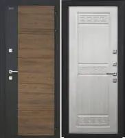 Входная дверь Дорстон Терморазрыв Inoplast (Р-01 Орех/гранит/Ф-3 Сандал белый Глухое)