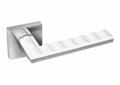 Ручки дверные Palidore 607 NCW/PC белый/хром