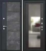 Входная дверь Дорстон Терморазрыв Inoplast (Р-01 бетон/ФЗ-6 Венге Зеркало)