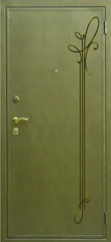 Декоративная отделка из художественной ковки на входной двери (85)