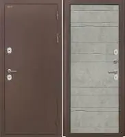 Входная дверь Дорстон Терморазрыв (Антик медный/Ф-8 Бетон светлый Глухое)