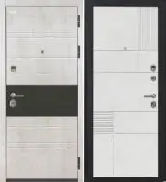 Входная дверь VIDARI (ВС-1 Бетон светлый/Ф-9 Лофт белый Глухое)