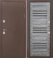 Входная дверь Дорстон Терморазрыв (Антик медный/СБ-31 Ривьера грей Черный лакобель)