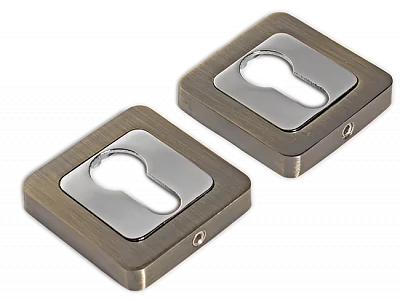 Накладка на цилиндр квадро Античная бронза