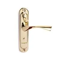 Ручка дверная на планке Амелия, латунь