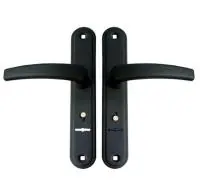 Ручка дверная на планке Гардиан 41.31 - Вега, Черный муар RAL 2301