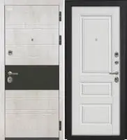 Входная дверь VIDARI (ВС-1 Бетон светлый/Ф-11 Белое дерево Глухое)