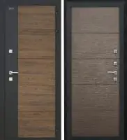 Входная дверь Дорстон Терморазрыв Inoplast (Р-01 Орех/гранит / Р-02 Венге структурный Глухое (инопласт 6 мм))