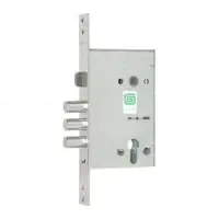 Замок врезной цилиндровый с защелкой Гардиан 32.21