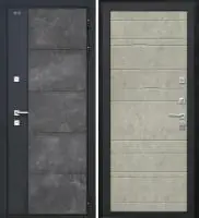 Входная дверь Дорстон Терморазрыв Inoplast (Р-01 бетон/Ф-8 Бетон светлый Глухое)