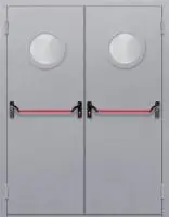 Дверь металлическая противопожарная двухстворчатая ДП2420