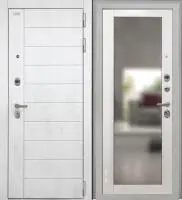 Входная дверь Alpa (НФ-6 лофт белый/ФЗ-5 Глянец Зеркало)
